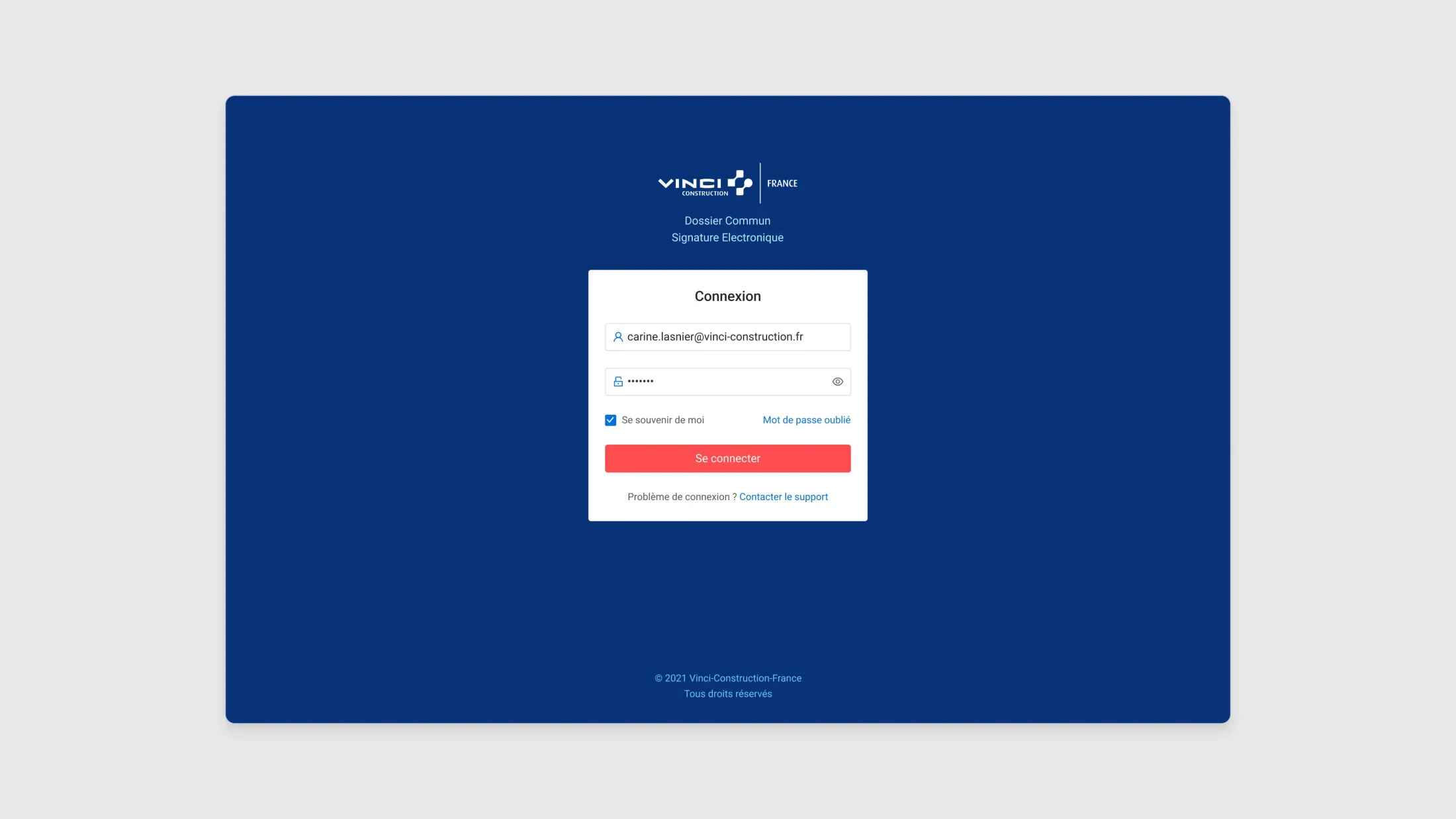 Vinci Construction — UI